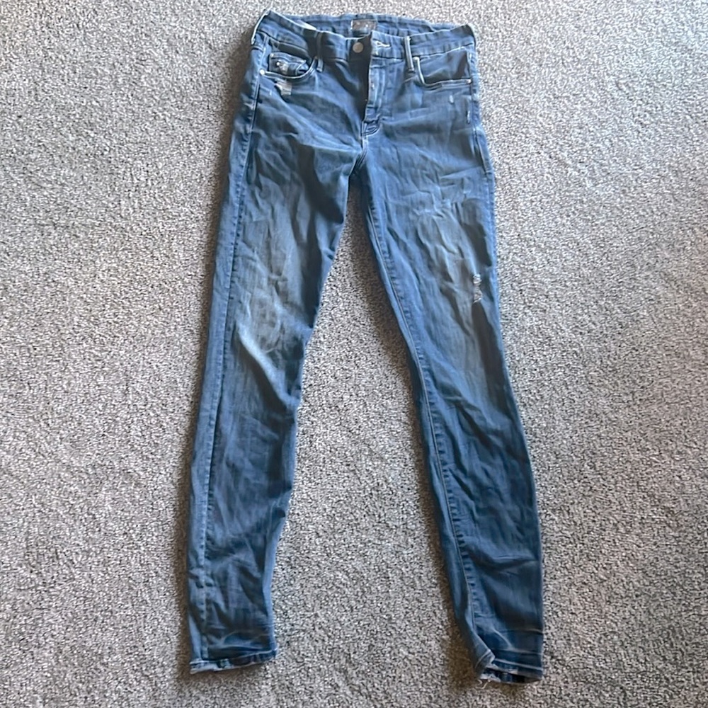 Mother The Looker Jeans Graffiti Girl Size 27